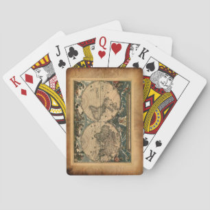 Jeu de cartes vintage Vieux Monde