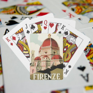 Jeu De Cartes Vintage voyage Florence Firenze Italie Eglise Duom