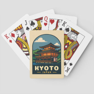 Jeu De Cartes Vintage voyage Kyoto Japon paysage Pittoresque rét