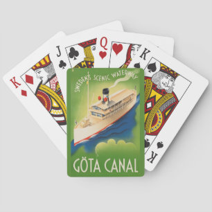 Jeu De Cartes Vintage voyage suédois jouer aux cartes