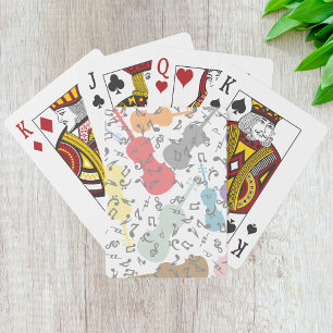 Jeu De Cartes Violons Et Notes Musicales