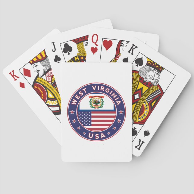 Jeu De Cartes Virginie-Occidentale (dos)