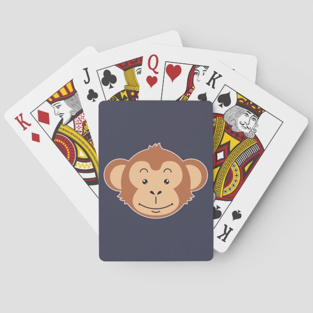 Jeu De Cartes Visage de singe (dos)