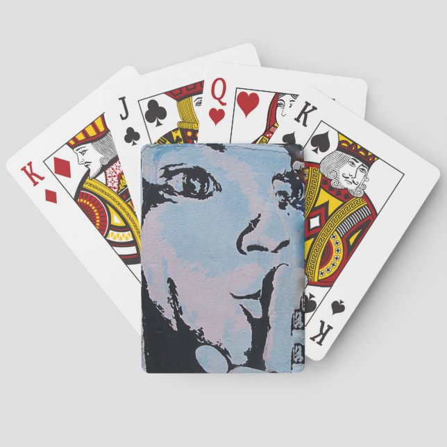 Jeu De Cartes Visage de tisonnier tranquille (dos)
