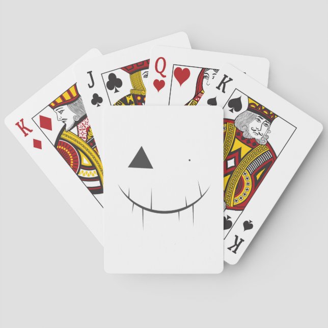 Jeu De Cartes Visage effrayant (dos)