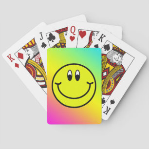 Jeu De Cartes Visage souriant Emoji Rainbow Design Jouer des car