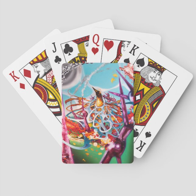 Jeu De Cartes Visages standard antarctiques d'index de cartes de (dos)