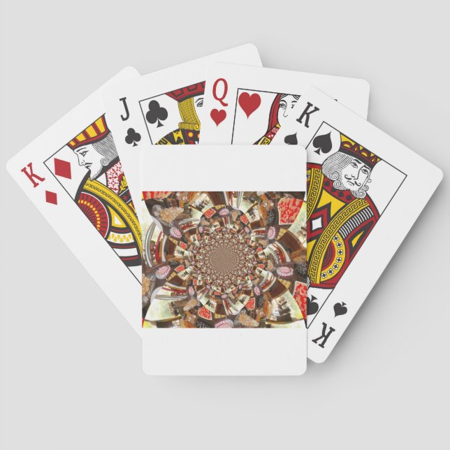 Jeu De Cartes Vision psychédélique des teintes Brown (dos)