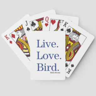 Jeu De Cartes Vivant. Amour. Oiseau