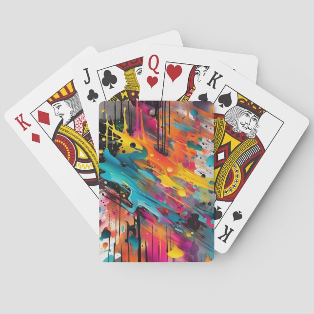 Jeu De Cartes Vivid Chaos Splash Graffiti (dos)