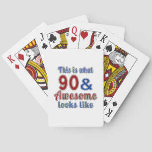 Jeu De Cartes Voici à quoi ressemblent 90 et génial