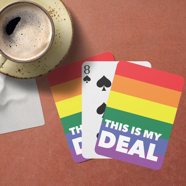 Jeu De Cartes Voici Mes Couleurs De Fierté (For our LGBT community we present this ultra cool deck of playing cards.)