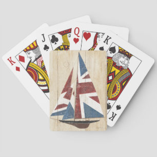 Jeu De Cartes Voilier britannique de drapeau