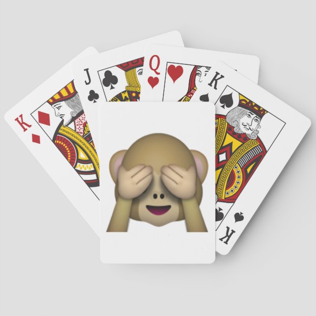 Jeu De Cartes Voir No Evil Monkey - Emoji (dos)