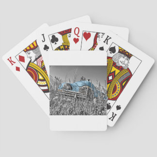 Jeu De Cartes Voiture bleue vintage