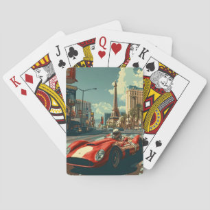 Jeu De Cartes Voiture de course vintage à Las Vegas