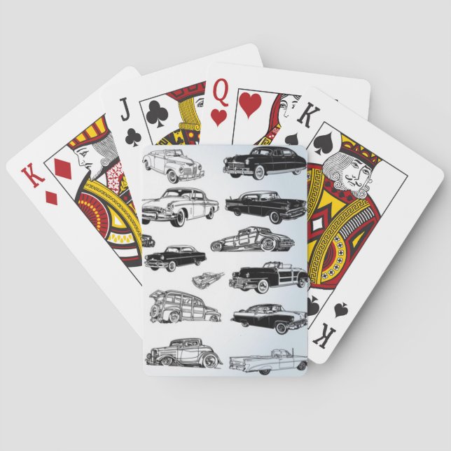 Jeu De Cartes Voitures Classiques cool Jouer Cartes (dos)