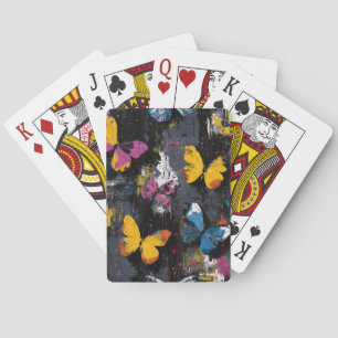Jeu De Cartes Vol de Papillon Abstrait Vibrant (8)