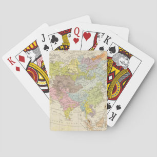 Jeu De Cartes Volkerkarte von Asien - Carte de l'Asie