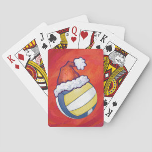 Jeu De Cartes Volley-ball avec Casquette de Noël