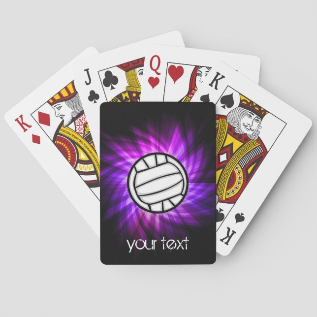 Jeu De Cartes Volley-ball violet (dos)