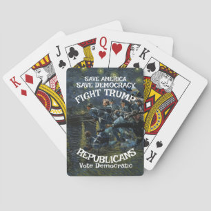 Jeu De Cartes Vot Politique Patriotique Trump Parti Républicain