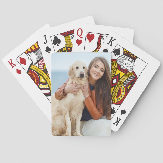 Jeu De Cartes Votre cadeau photo personnalisé (dos)