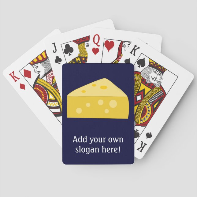 Jeu De Cartes Votre Drôle Slogan au Fromage Jaune (dos)