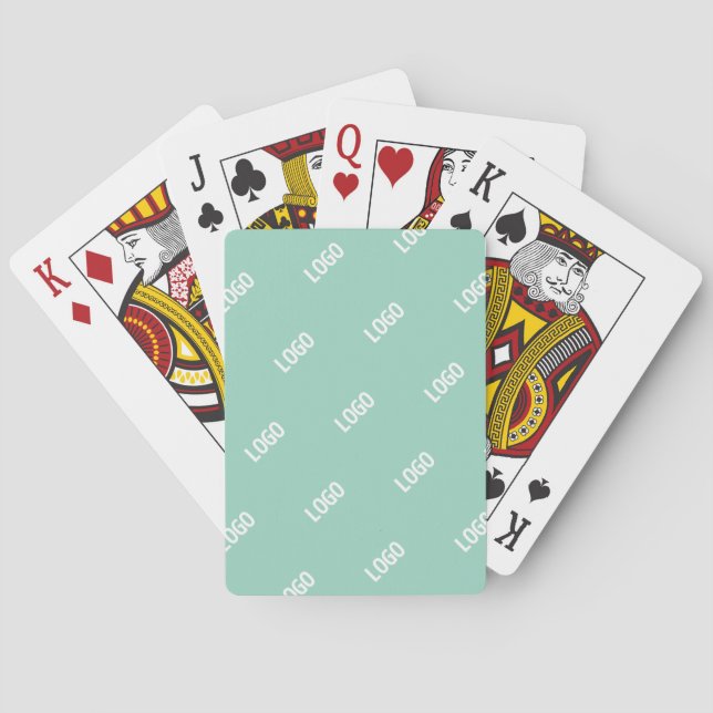 Jeu De Cartes Votre image ou logo téléchargé en mosaïque | Turqu (dos)