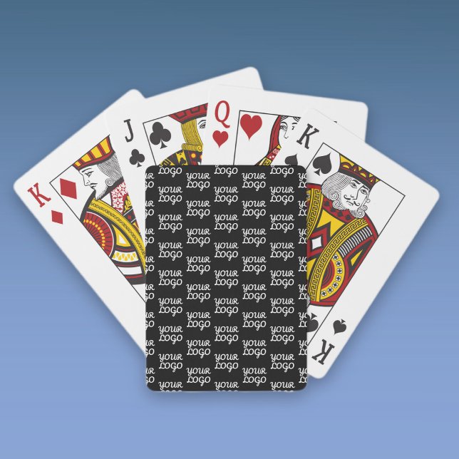 Jeu De Cartes Votre logo | Simple répétition Motif de logo (Créateur téléchargé)