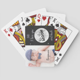 Jeu De Cartes Vous aimez à la lune et retour avec fête des pères