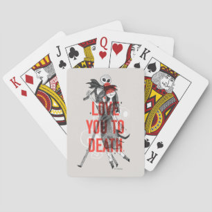 Jeu De Cartes Vous Aimez À La Mort Typographie Jouer Des Cartes