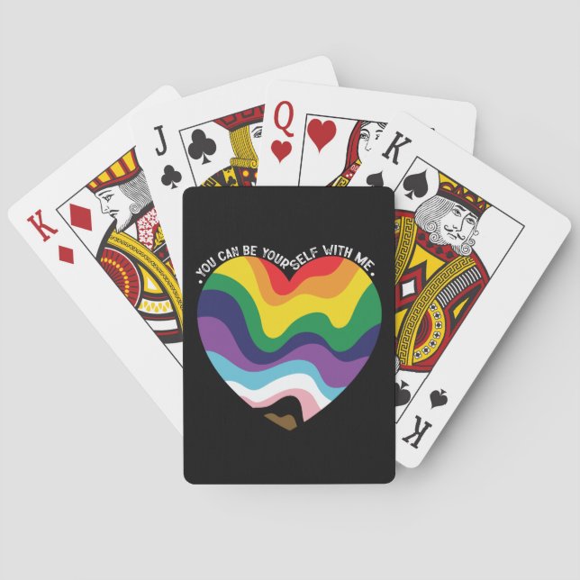 Jeu De Cartes Vous Pouvez Être Vous-Même Avec Moi, LGBT Transgen (dos)