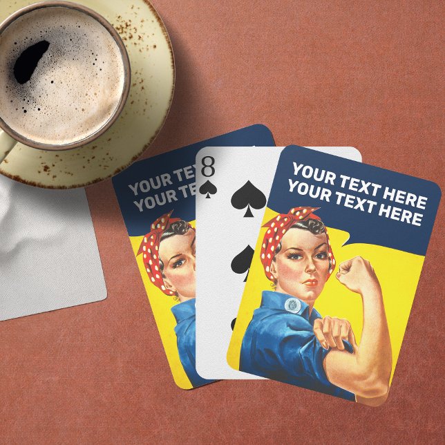 Jeu De Cartes Vous Pouvez Le Faire Rosie Le Riveter (Let the classic Rosie image relay the message! :-))