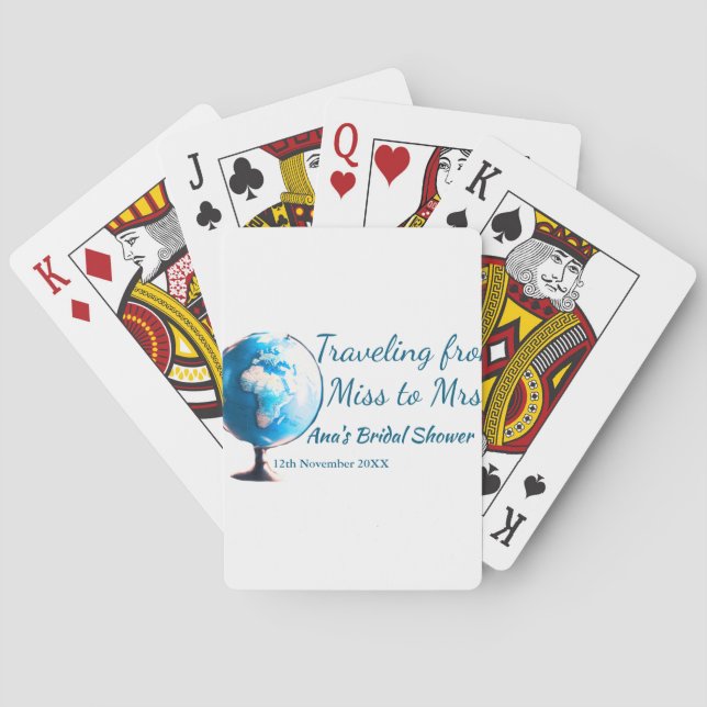 Jeu De Cartes Voyage enterrement de vie de jeune fille ajouter n (dos)