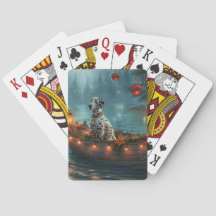 Jeu De Cartes Voyage festif de Noël dalmate