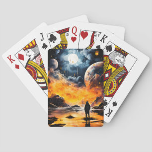 Jeu De Cartes Voyageur astronaute Horizon cosmique Journey