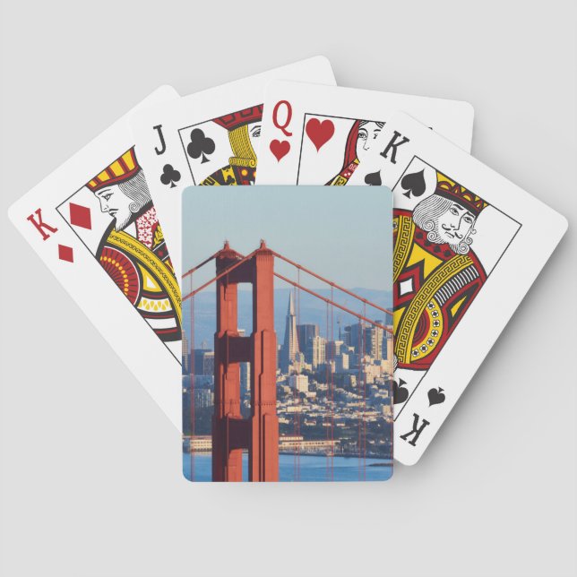 Jeu De Cartes Vue de San Francisco par Golden Gate Bridge (dos)