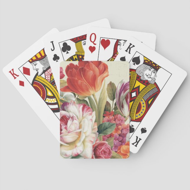 Jeu De Cartes Vue Jardin Fleurs Jetées (dos)