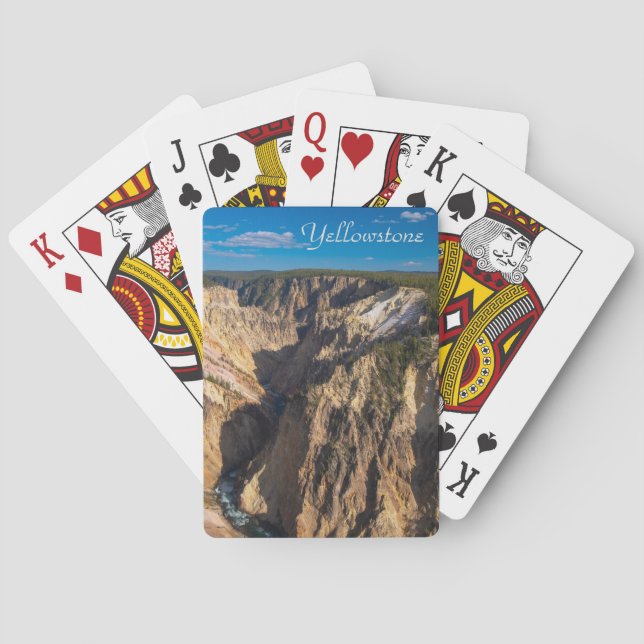 Jeu De Cartes Vue sur le Grand Canyon du Yellowstone (dos)