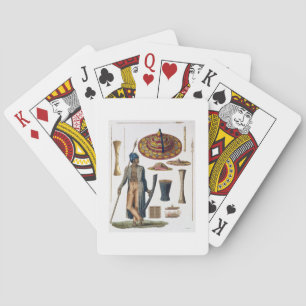 Jeu De Cartes Warrior from Island of Guebe with items of Native