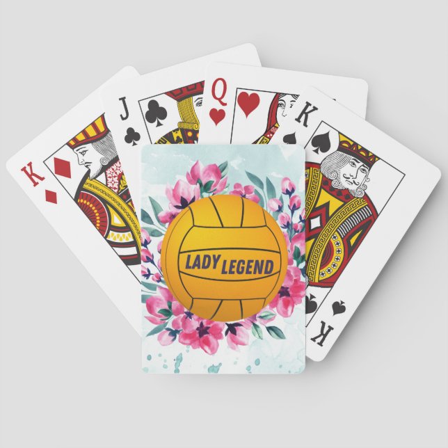Jeu De Cartes Water Polo Ball Lady Legend Jouer des cartes (dos)
