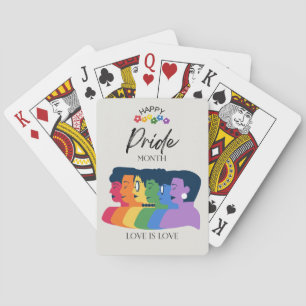 Jeu De Cartes Watercolor LGBTQ FIDE Mois Party