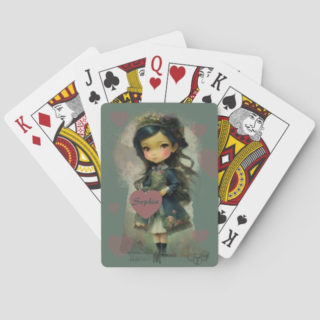 Jeu De Cartes Whimsical Kawaii Fairy Tale Girl (dos)