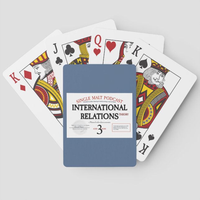 Jeu De Cartes Whiskey & IR Théorie "Étiquette bleu" Jouer des ca (dos)