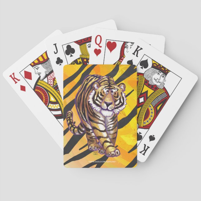 Jeu De Cartes Wild Me Tiger orange et noir (dos)