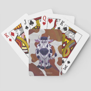 Jeu De Cartes Wild me Vache Brown et blanche Impression