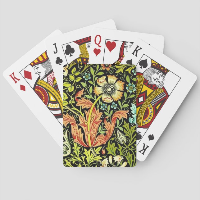 Jeu De Cartes William Morris Design (dos)