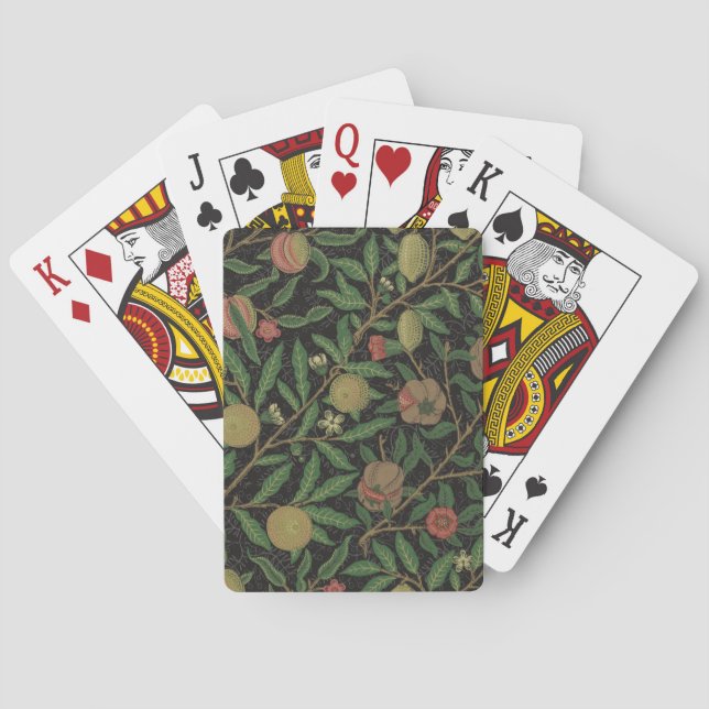 Jeu De Cartes William Morris grenade classique fruits (dos)