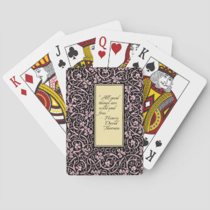 Jeu De Cartes William Morris Motif de la feuille de vigne